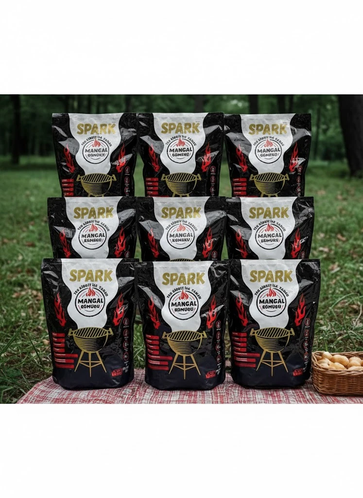 TEK KİBRİT İLE YANAN MANGAL KÖMÜRÜ (9'LU)