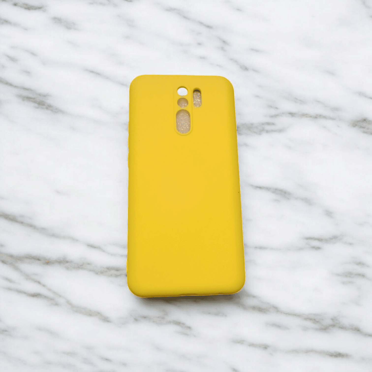 Xiaomi Redmi 9 Premium Rubber Silikon-Sarı