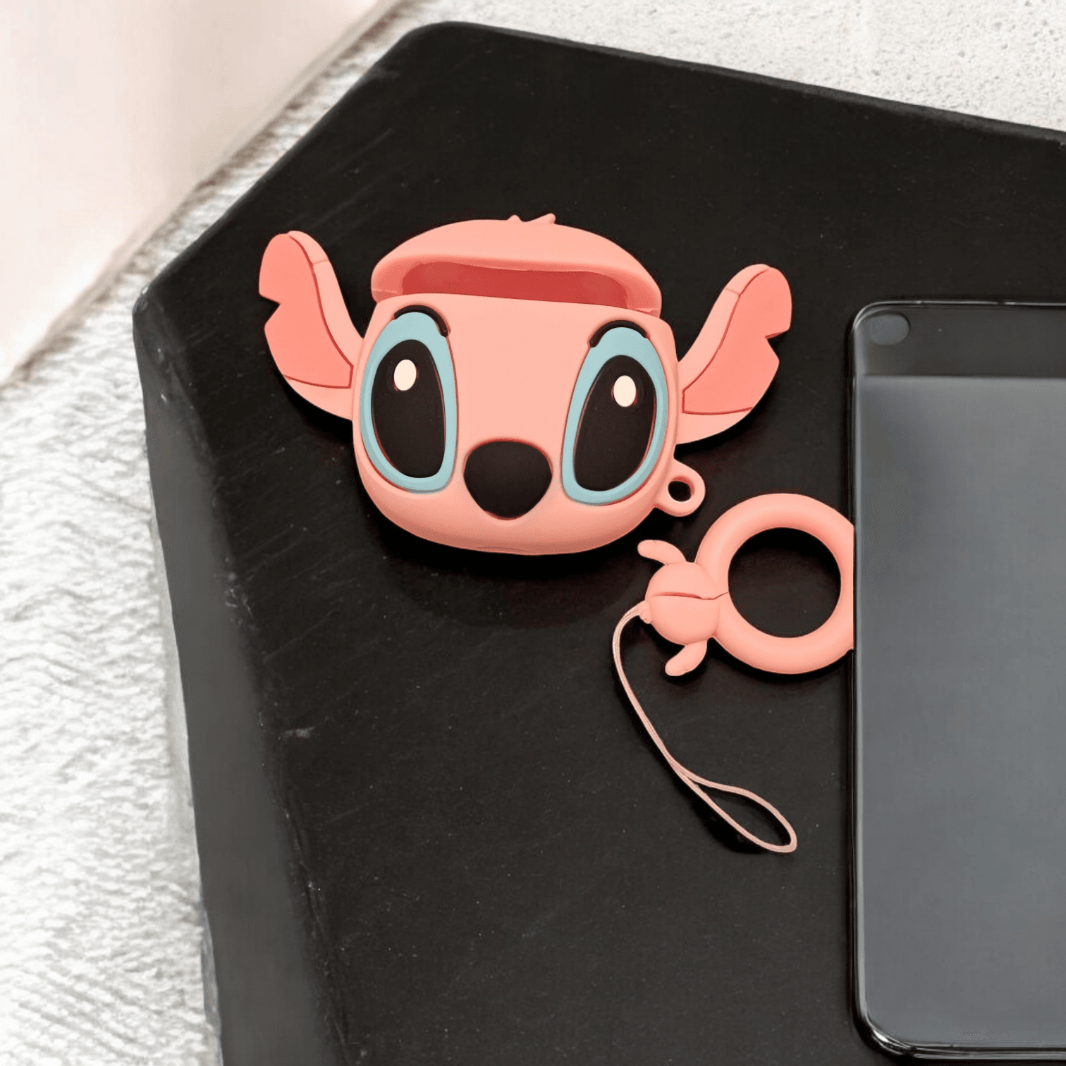 Airpods Sticth Cartoon Figürlü Silikon Desenli Kılıf 1.Nesil-2.Nesil