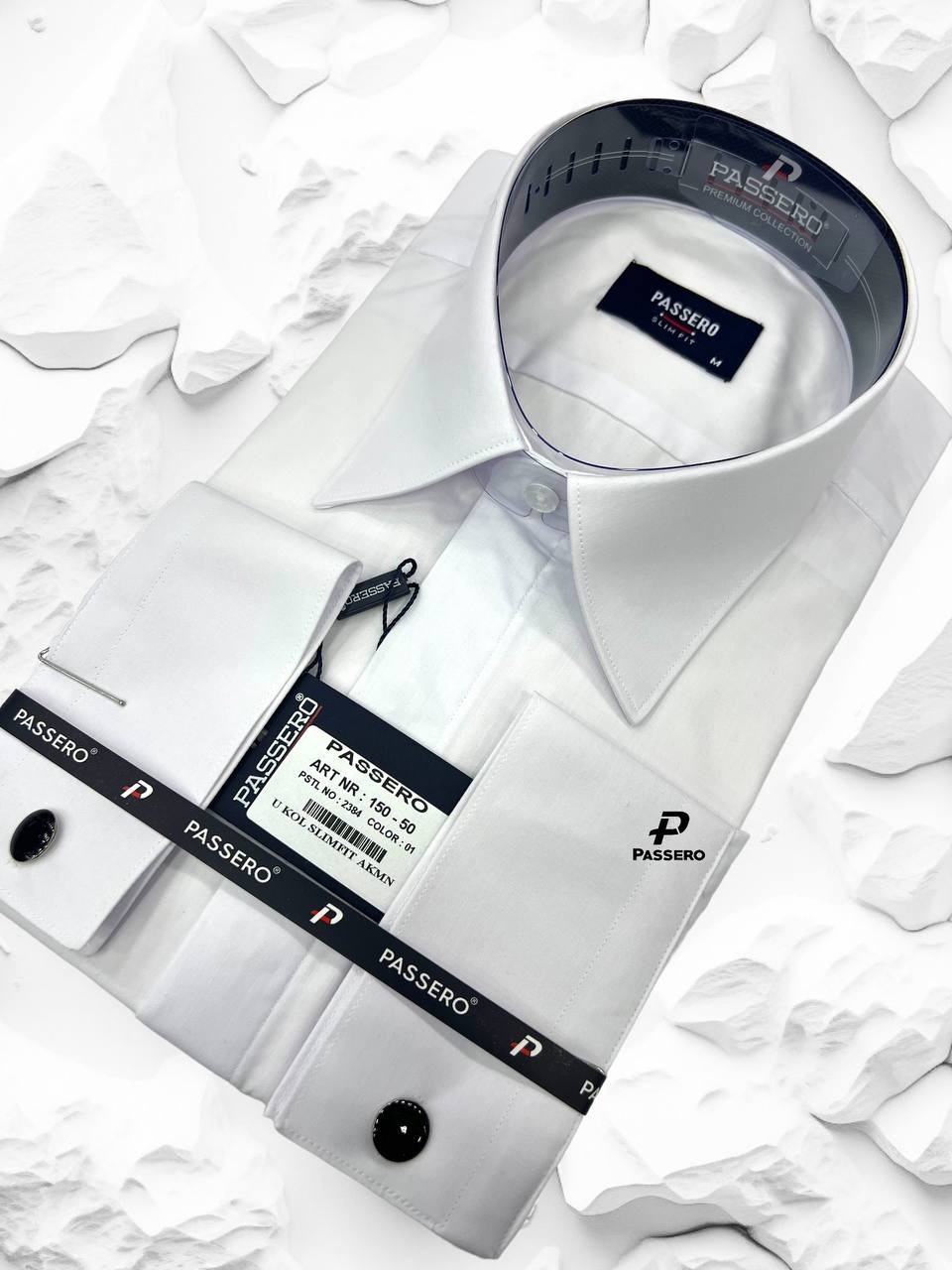 Slim Fit Terikoton İngiliz Yaka Gömlek