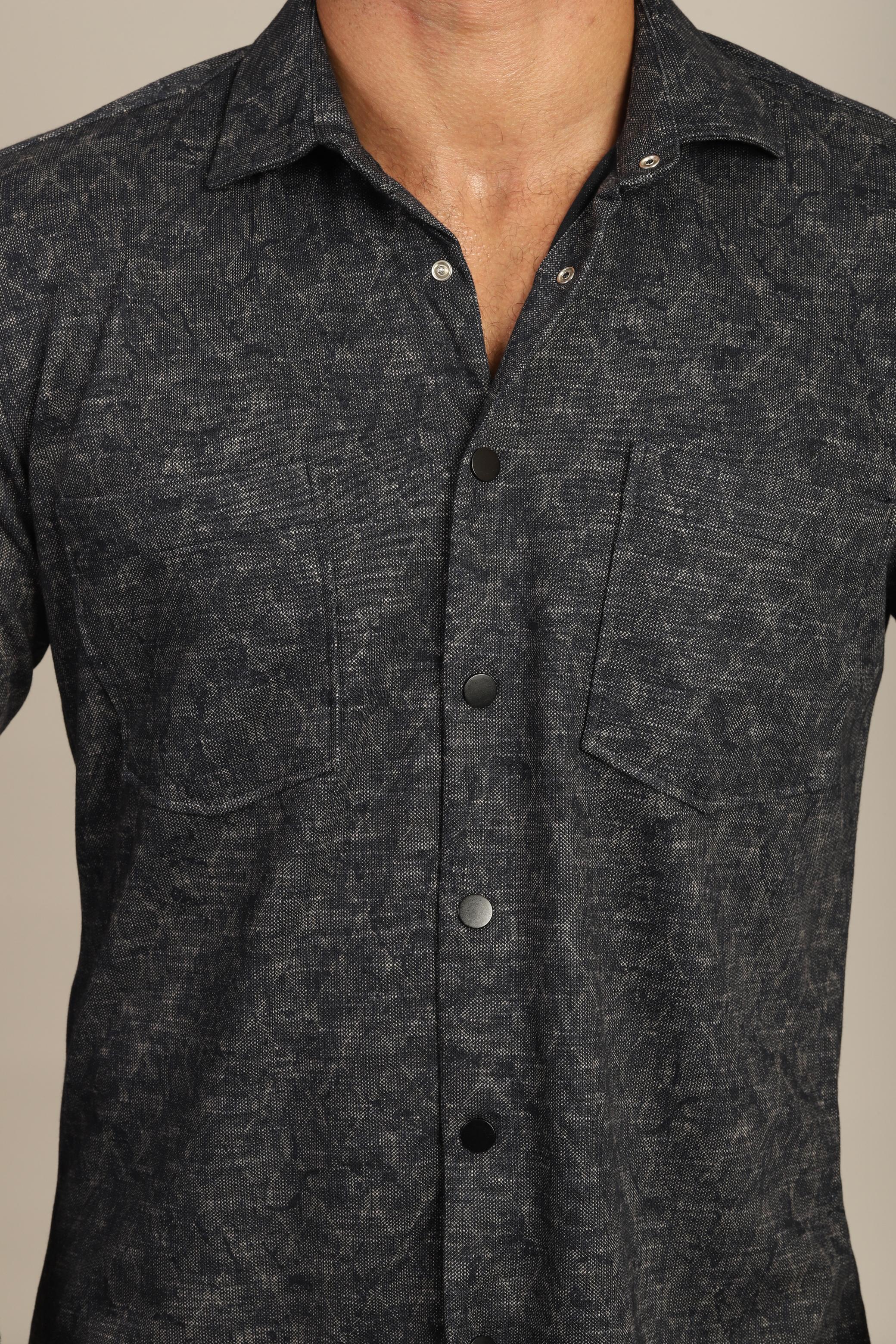 Slim Fit Çıtçıtlı Trikotaj