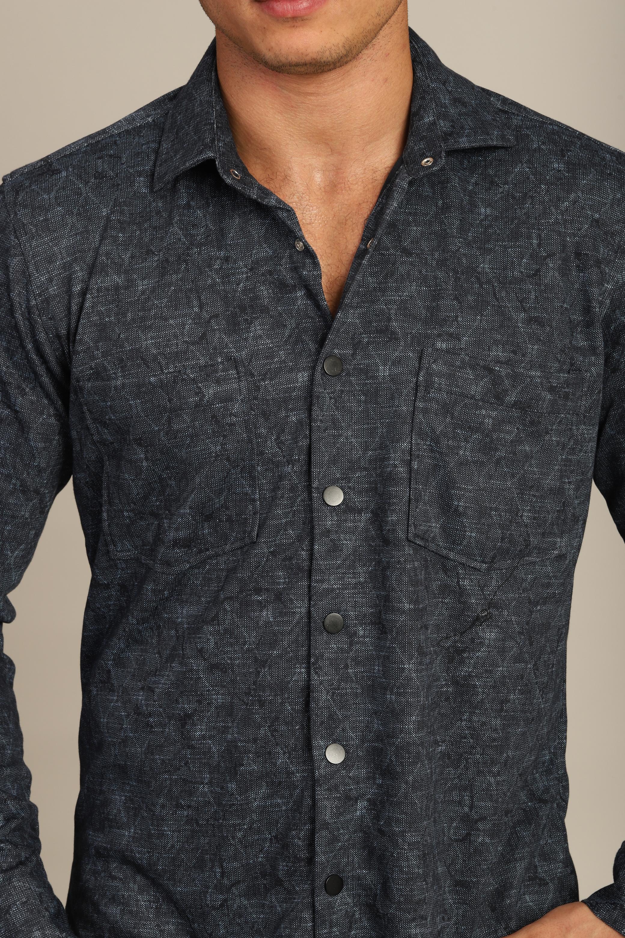 Slim Fit Çıtçıtlı Trikotaj