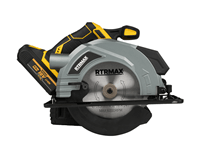 AKÜLÜ DAİRE TESTERE KÖMÜRSÜZ 185 MM 2x4 AH PLUS ÇİFT AKÜ HIZLI ŞARJ X-LION RTRMAX