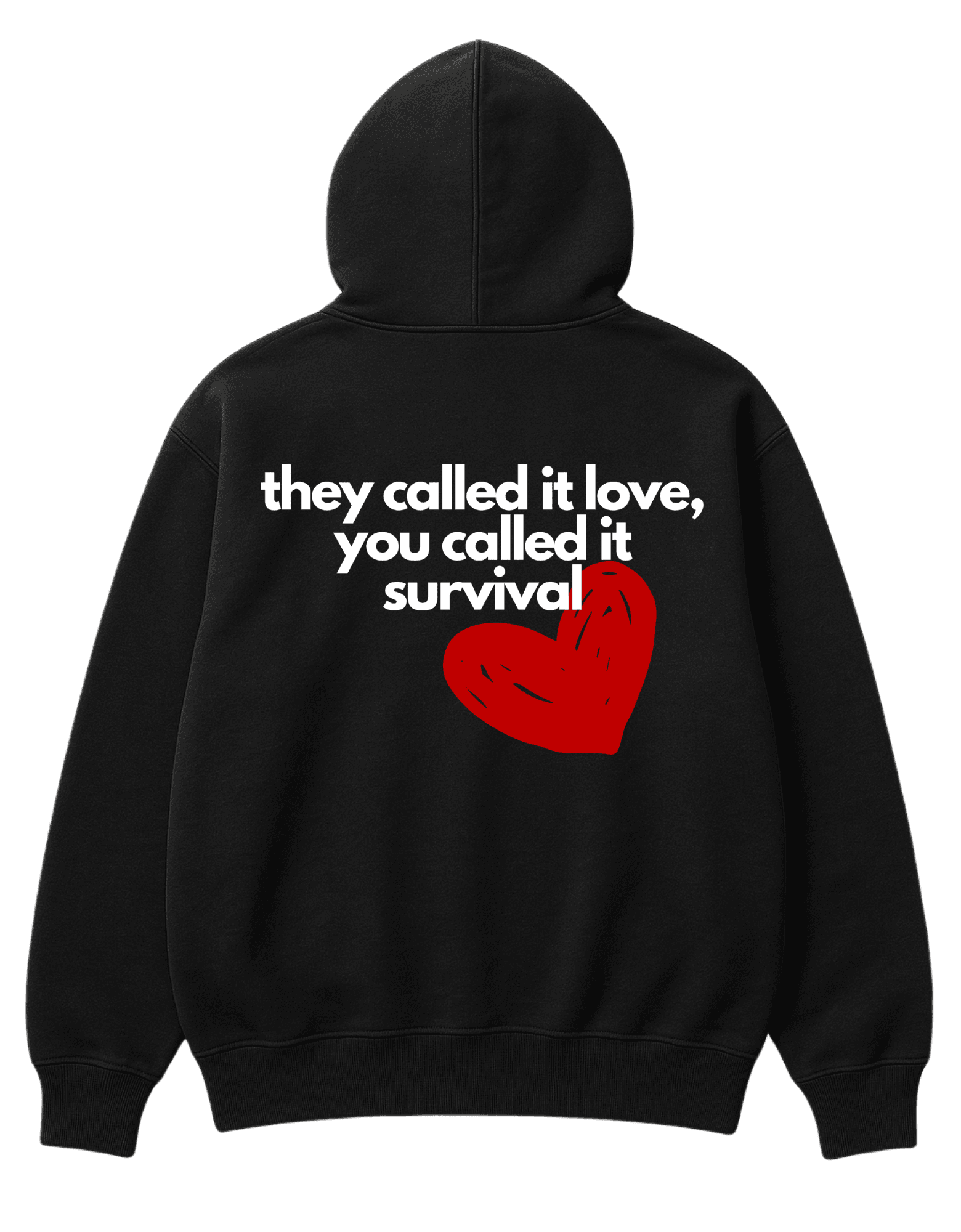 THEY CALLED IT LOVE, YOU CALLED IT SURVIVAL HOODIE