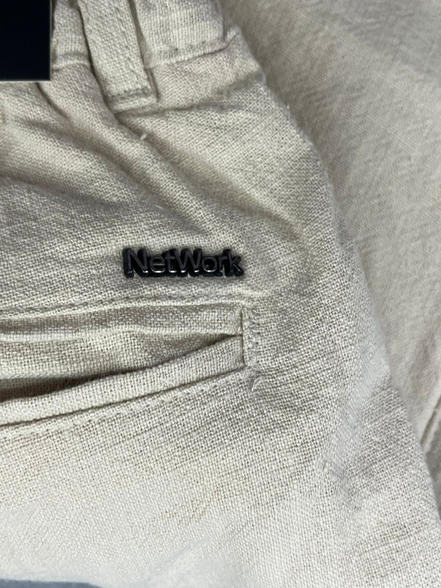 Yazlık Yeni Sezon Premium Ham Keten Cream Pantalon