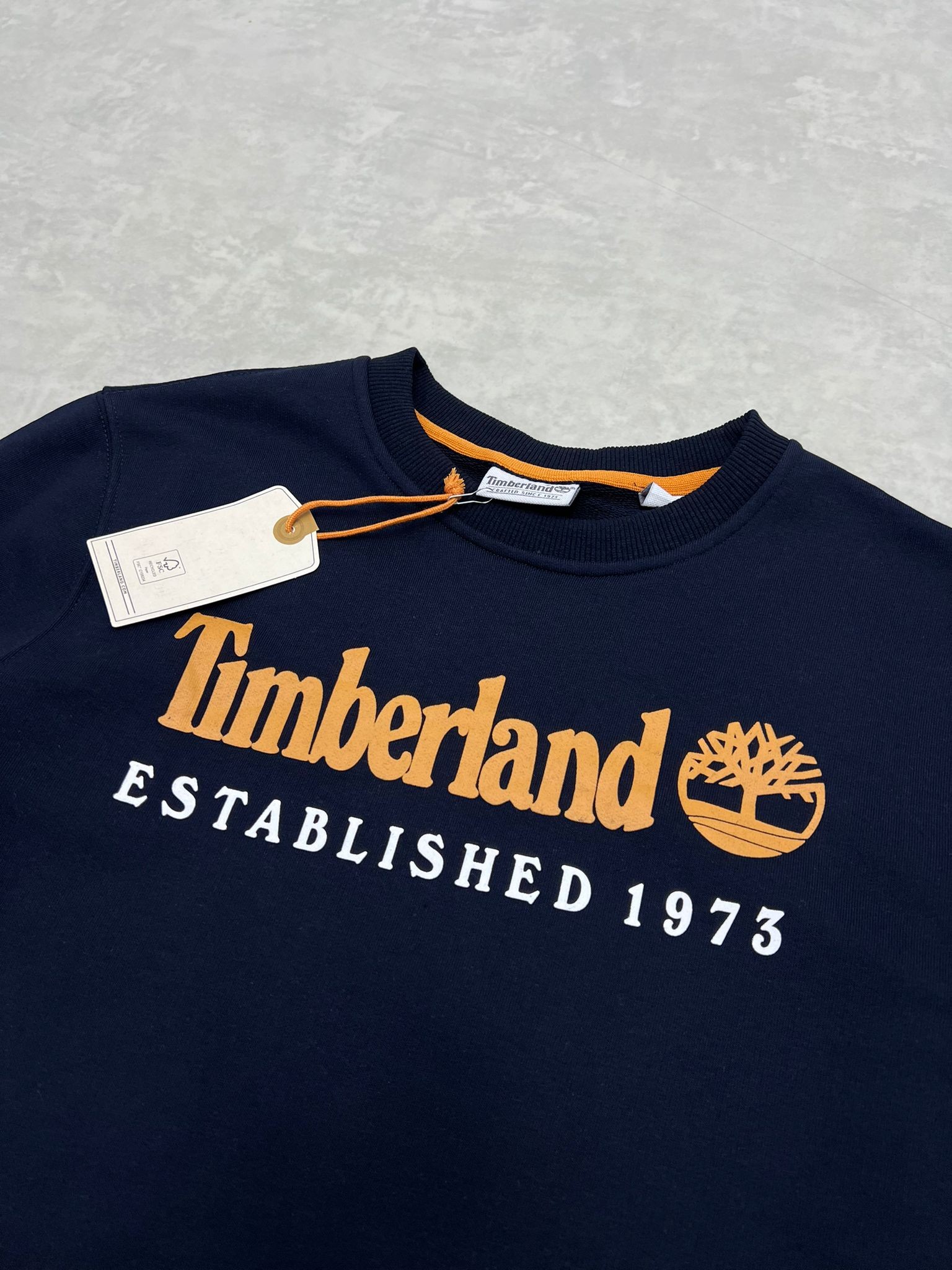 Est.1973 Mid Icon Logo Navy Blue Sweatshirt