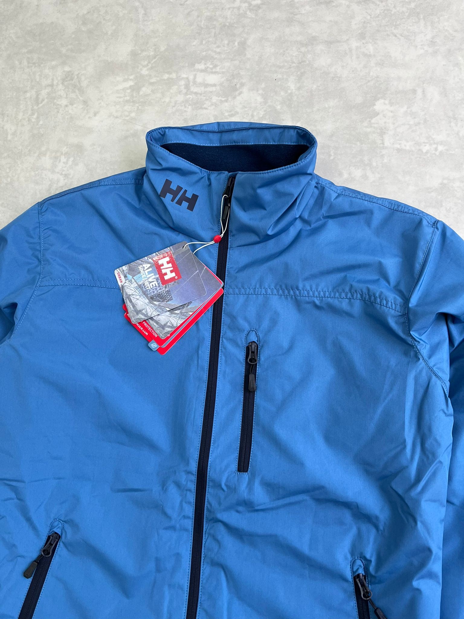 Su Ve Rüzgar Geçirmez İçi Polarlı Crew Ceket Blue Mont