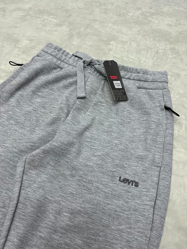 Double Face Gray Nakış Logo Jogger