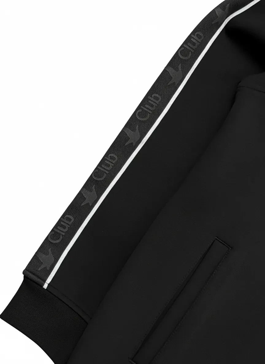 Yeni Sezon Premium Şerit Detaylı Double Face Ceket