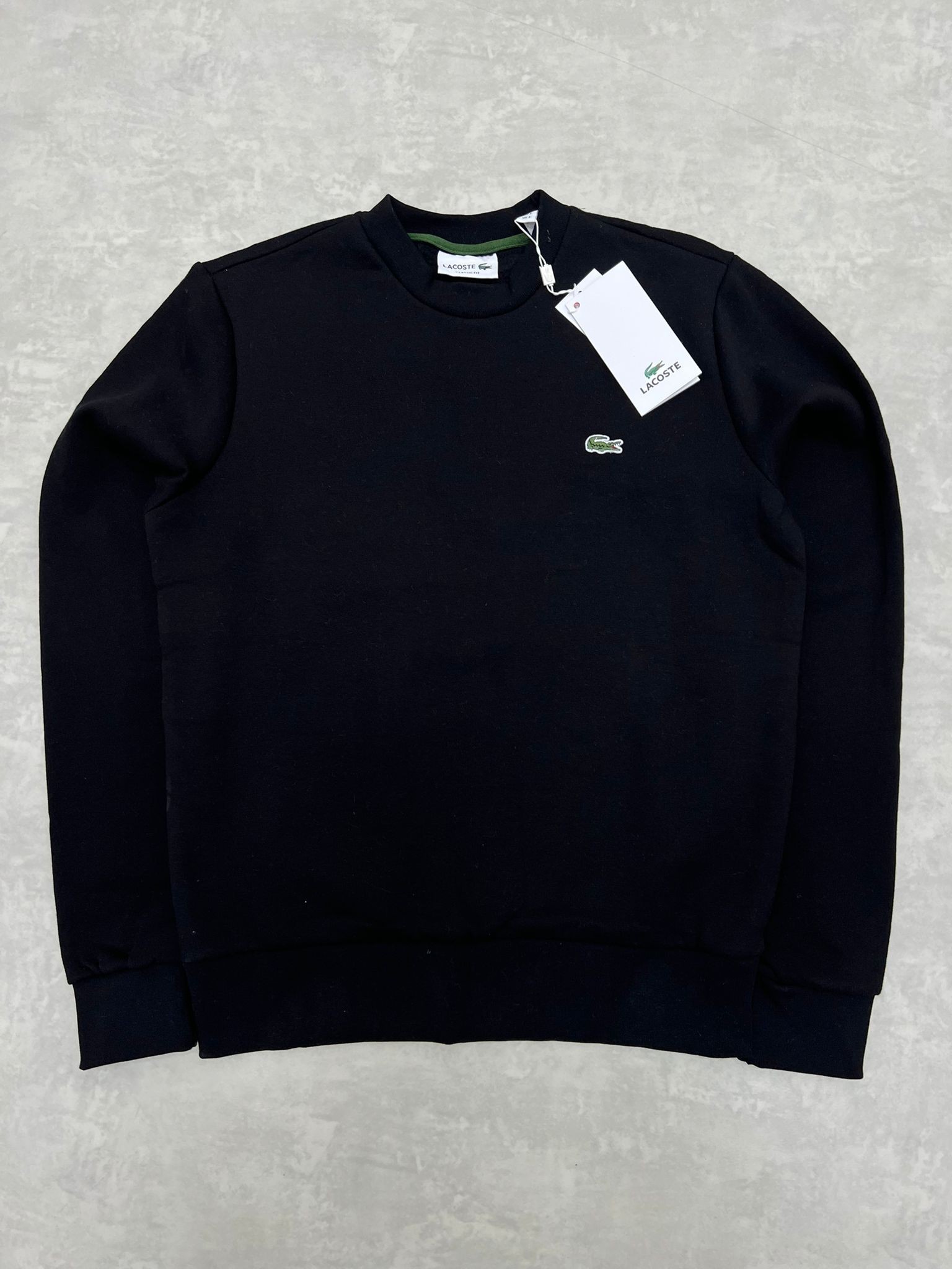 Yeni Sezon  Mini Logo Basic Black Sweatshirt