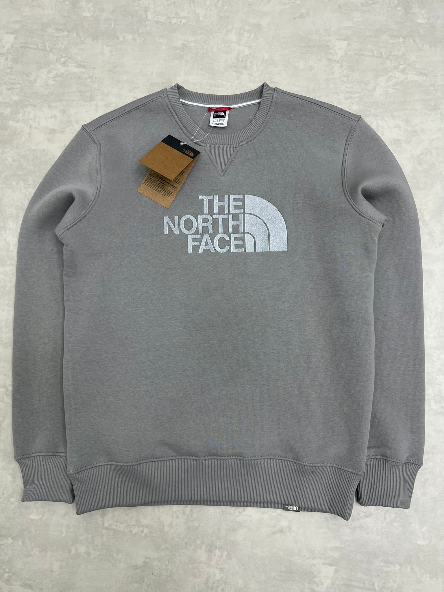 Yeni Sezon Mid İcon Full Nakış Logo Gray  Sweatshirt