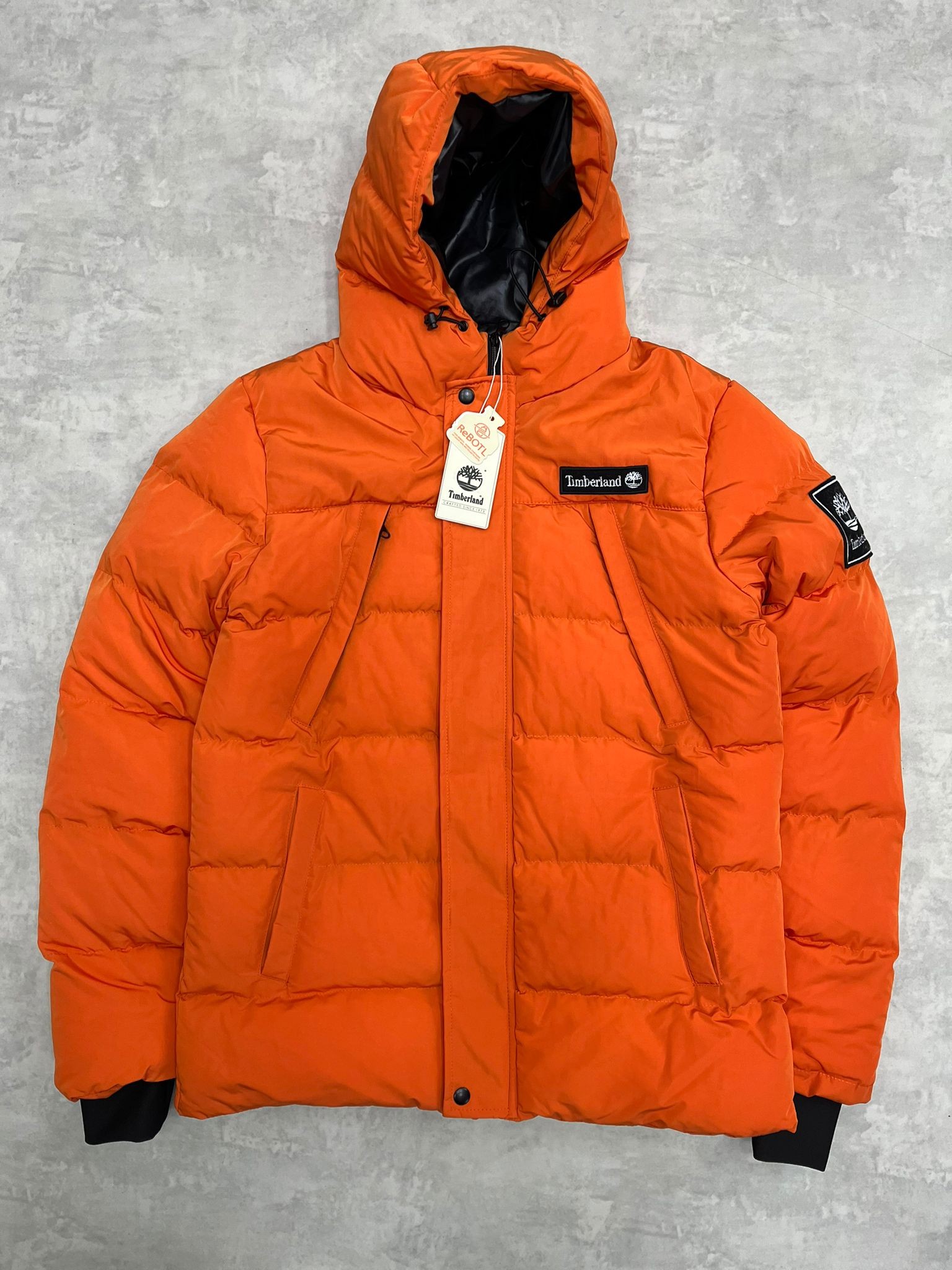 Yeni Sezon Özel WaterProof Şişme Nakış Logo Turuncu Mont 