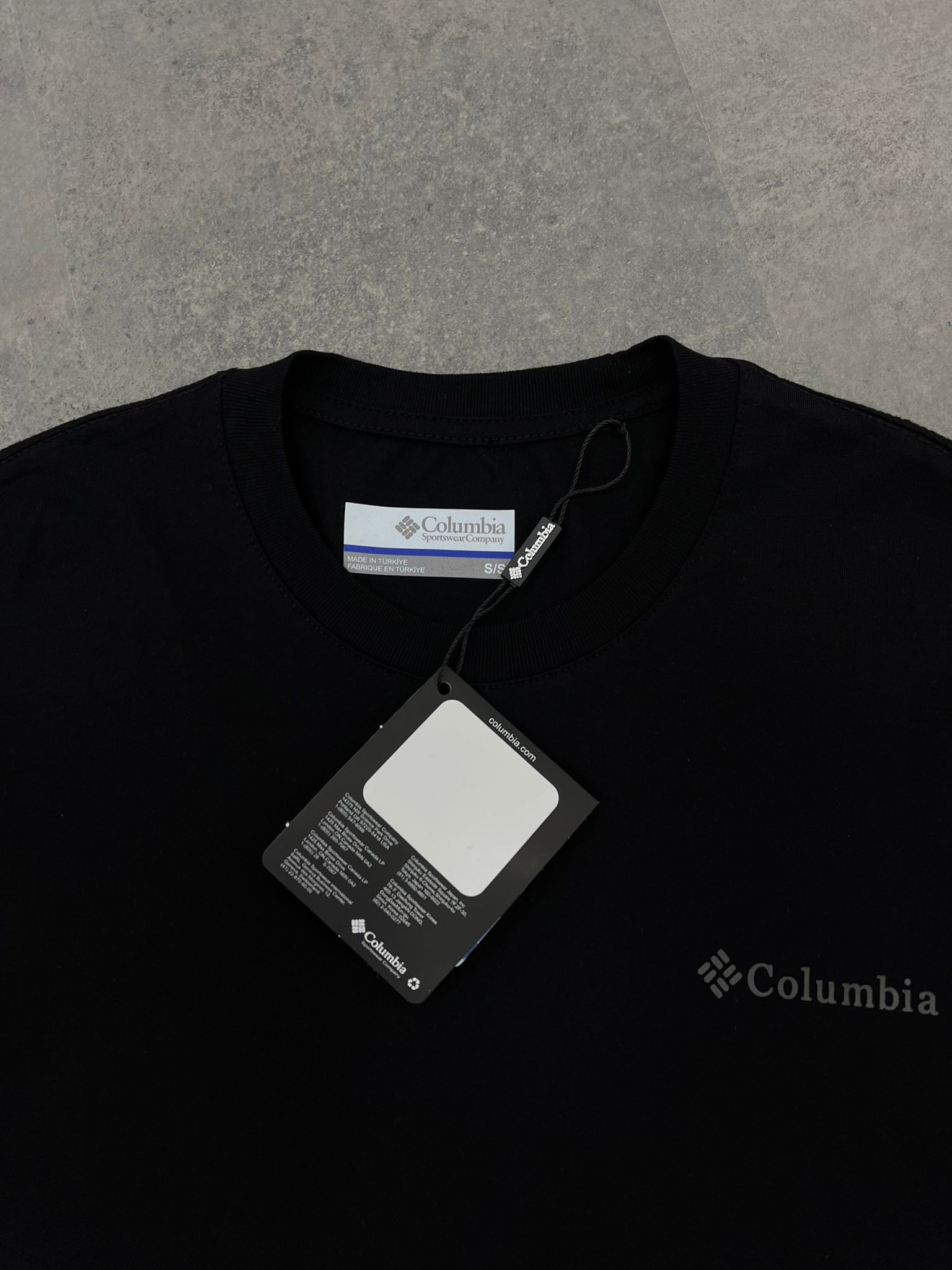 Yeni Sezon Basic Mini Logo Classic Black T-shirt