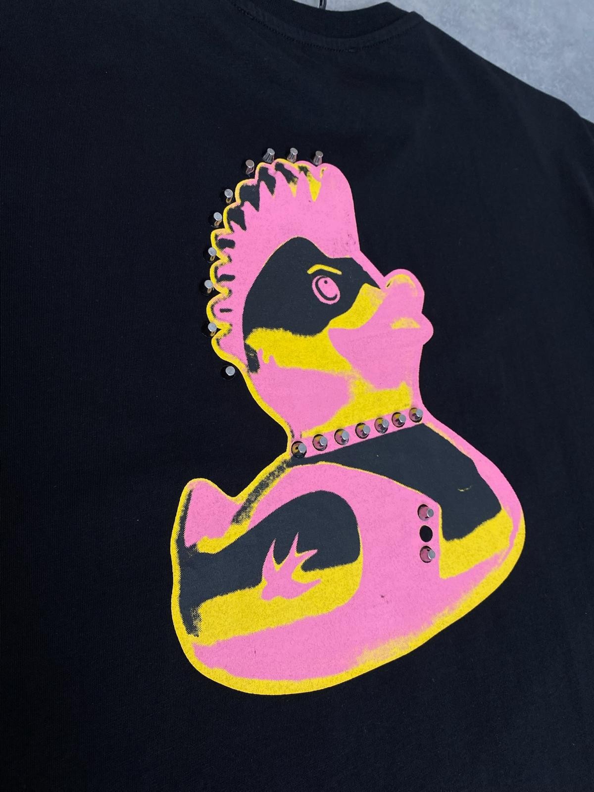 Yeni Sezon Zımba Detay Ducky Print T-shirt