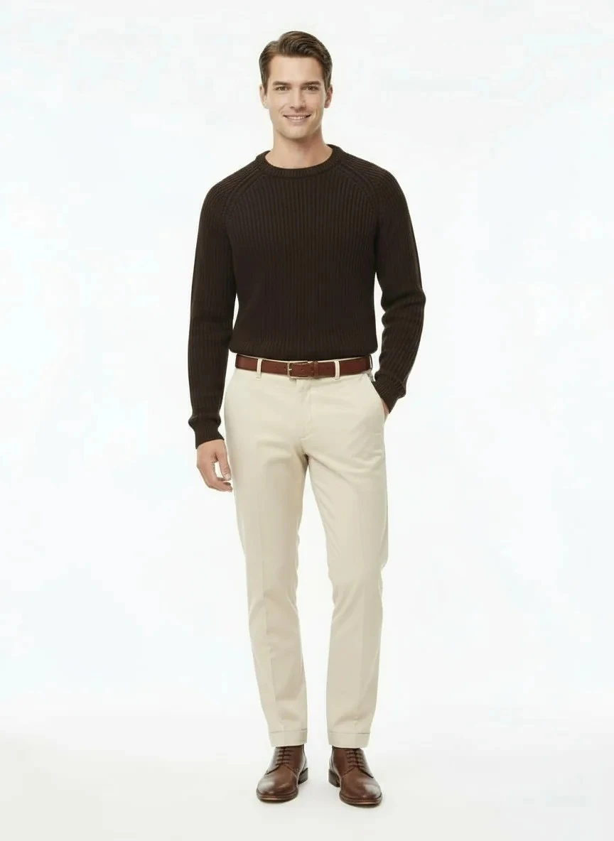 Yeni Sezon Premium Özel Örgü Kalın Pamuk Kazak