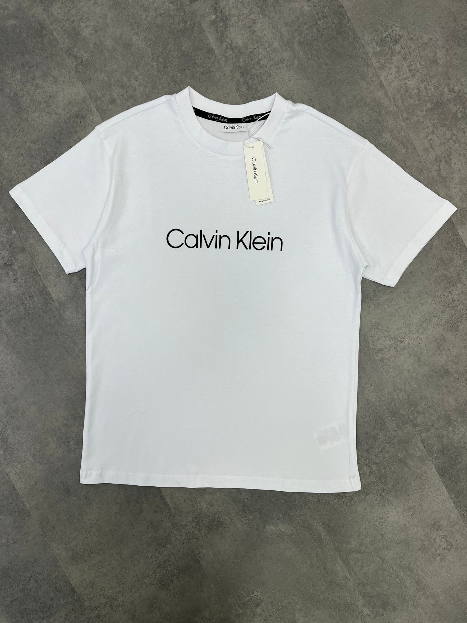 Yeni Sezon Kalın Kumaş Mid Icon Logo White T-shirt
