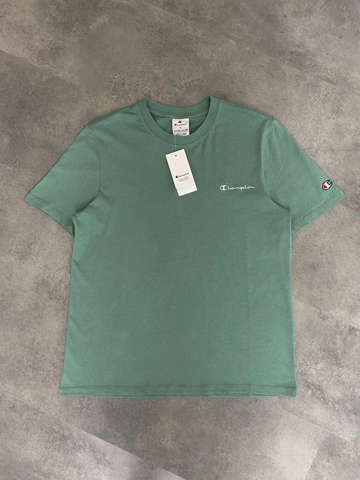 Yeni Sezon Essential Basic Mini Logo T-shirt - YEŞİL