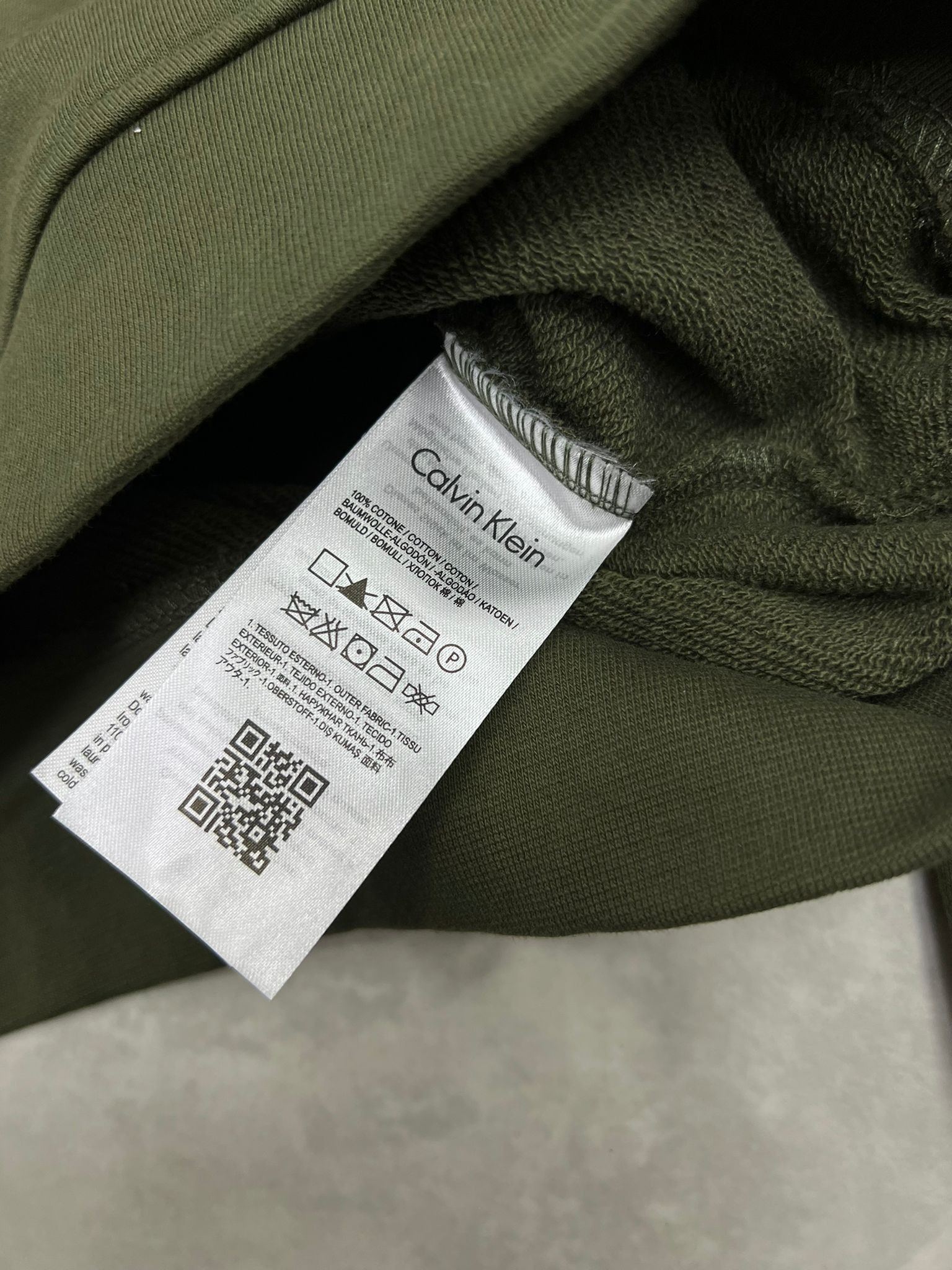 Mid Full Nakış  Şardonsuz Haki Sweatshirt