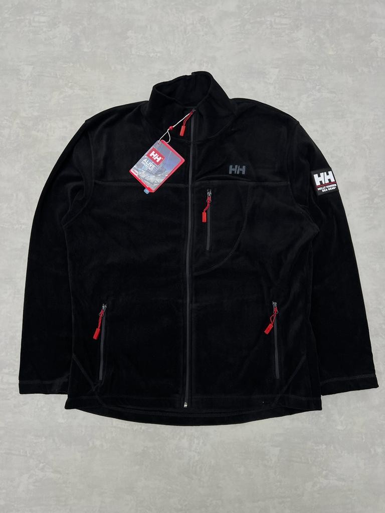 Full Zip Classic Kol Detaylı Black Polar