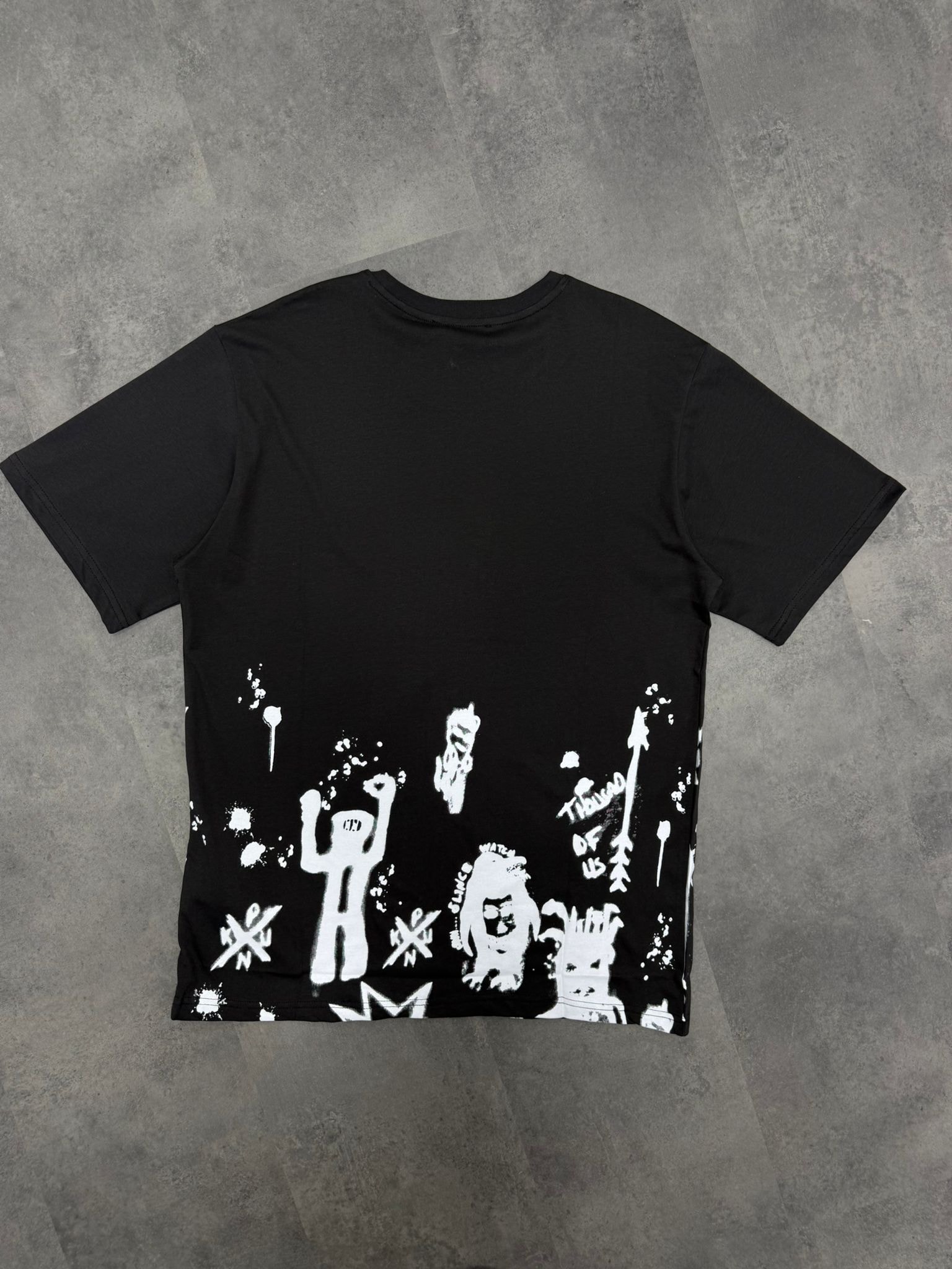 Yeni Sezon Mid Cartoon Alien Print  T-shirt