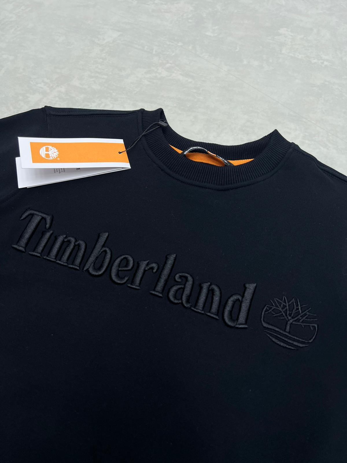 Ton To Tone Mid Icon Nakış Black Sweatshirt
