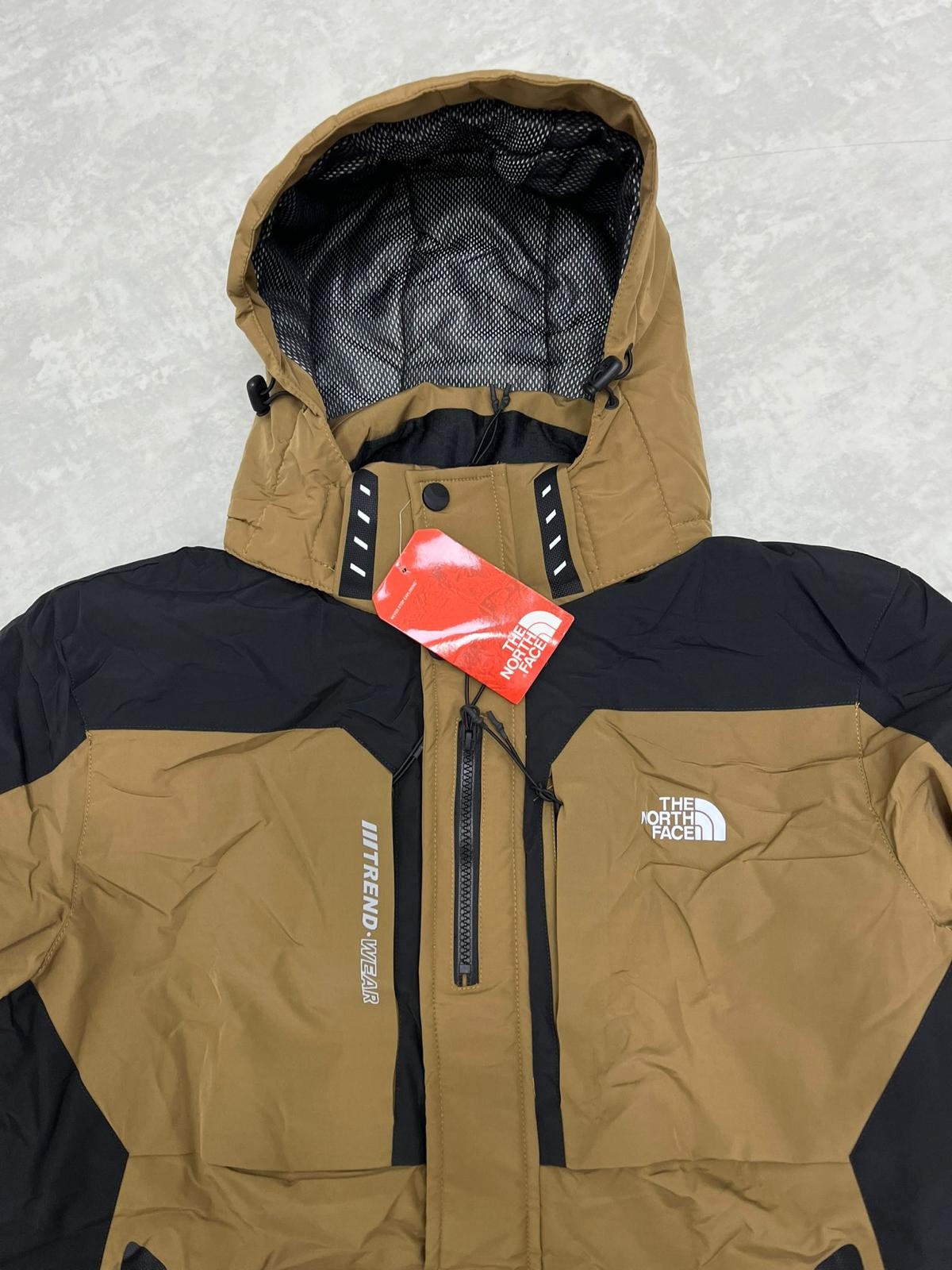 Classic Cep Detaylı İthal WaterProof Şişme Bel Destekli Hardal Termal Astarlı Mont