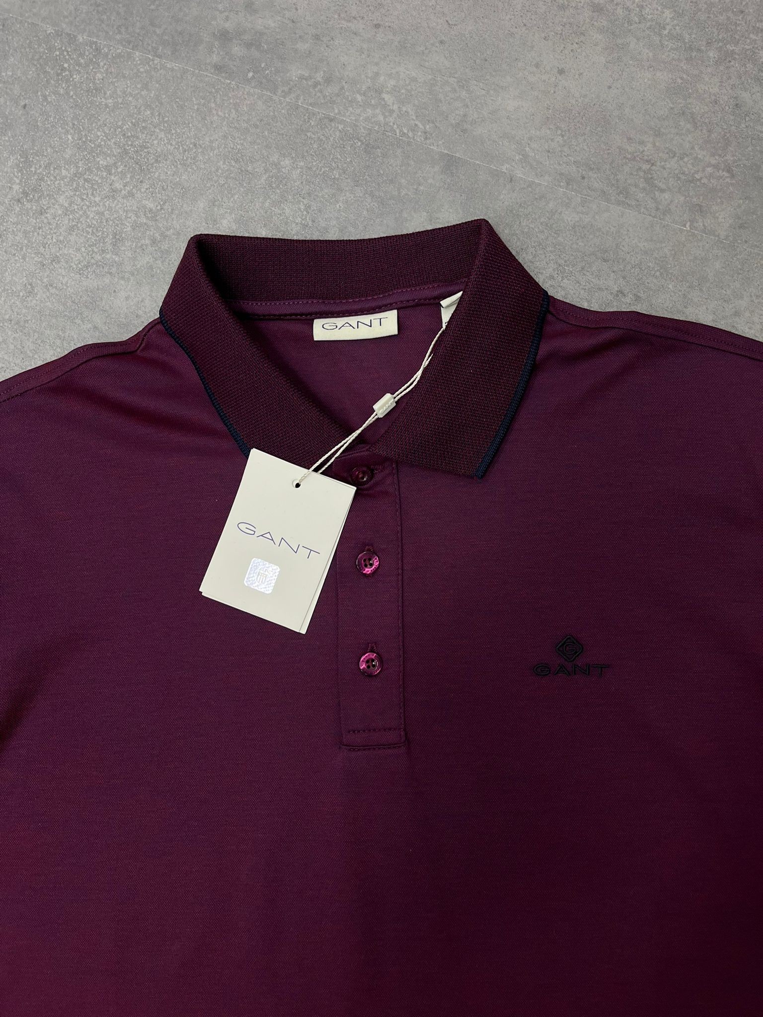 Yeni Sezon Özel Series Merserize Kumaş Bordo Polo Yaka T-shirt