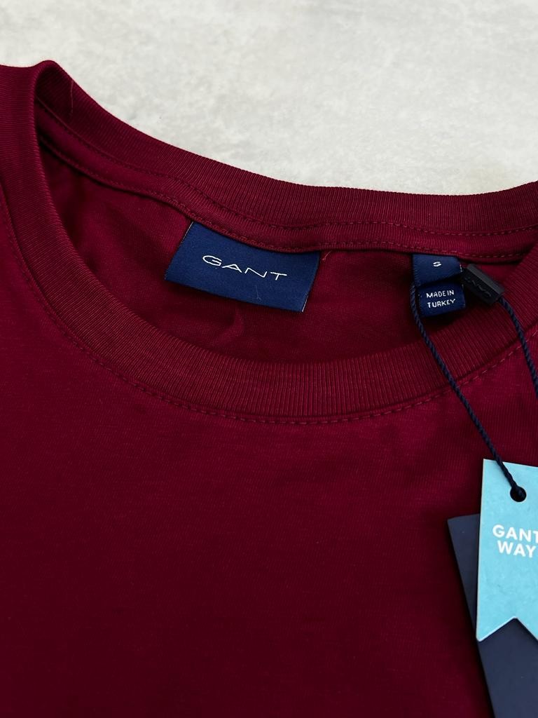 Ton to Tone Essential Mid Icon Logo Bordo T-shirt