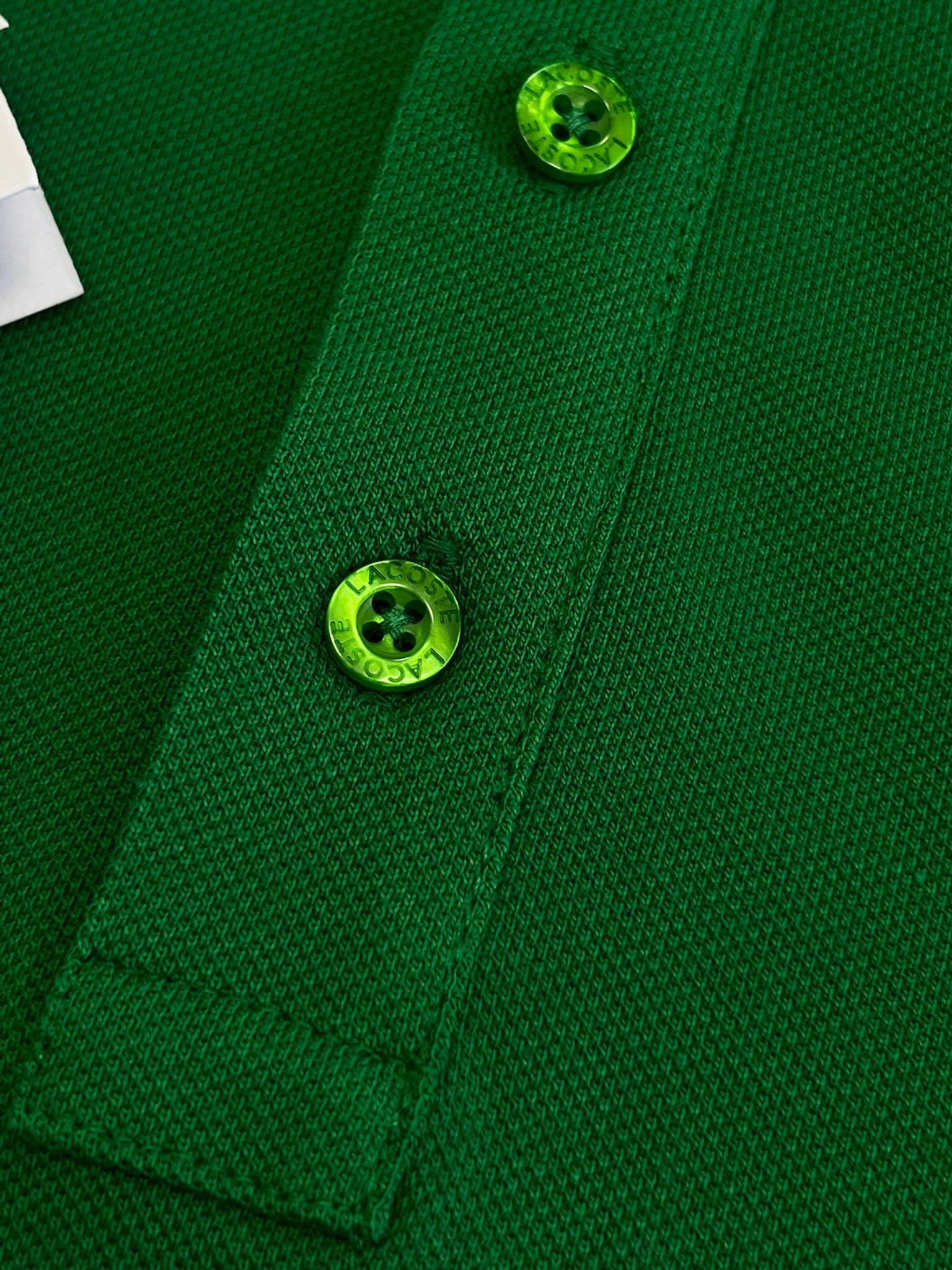 Classic Paris Logo Polo Yaka  Green T-shirt
