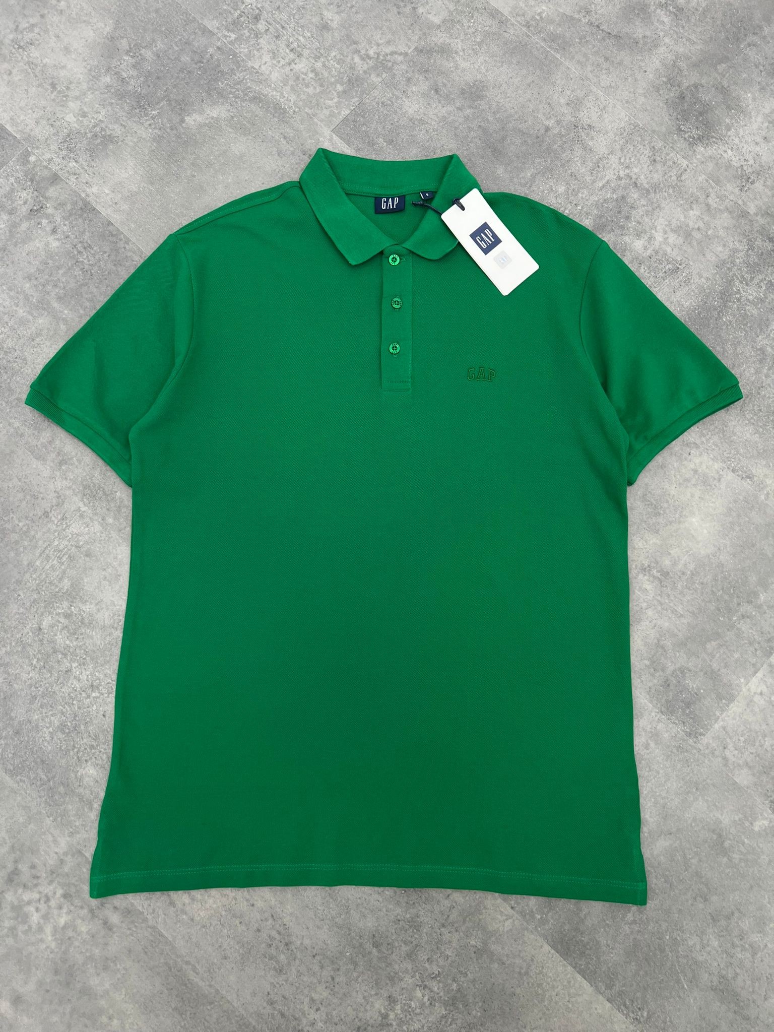 Yeni Sezon Ton To Tone Polo Yaka Green T-shirt