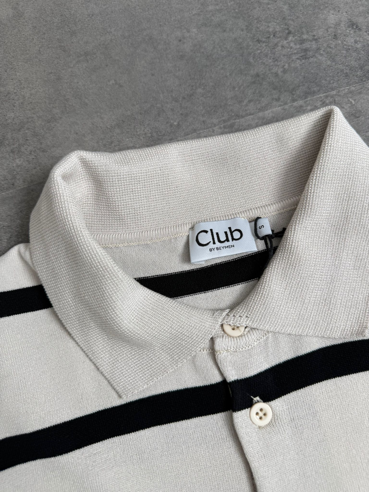 Yeni Sezon Çizgili Triko  Polo Yaka