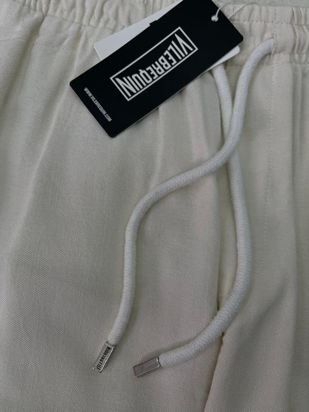 Yazlık Yeni Sezon Ham Keten Light Cream Pantalon