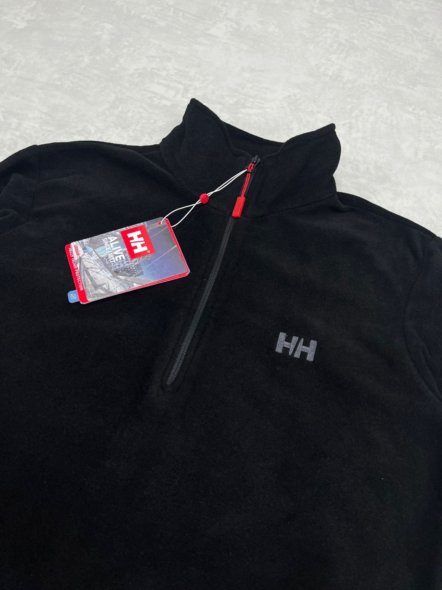 Half Zip Classic Black Polar