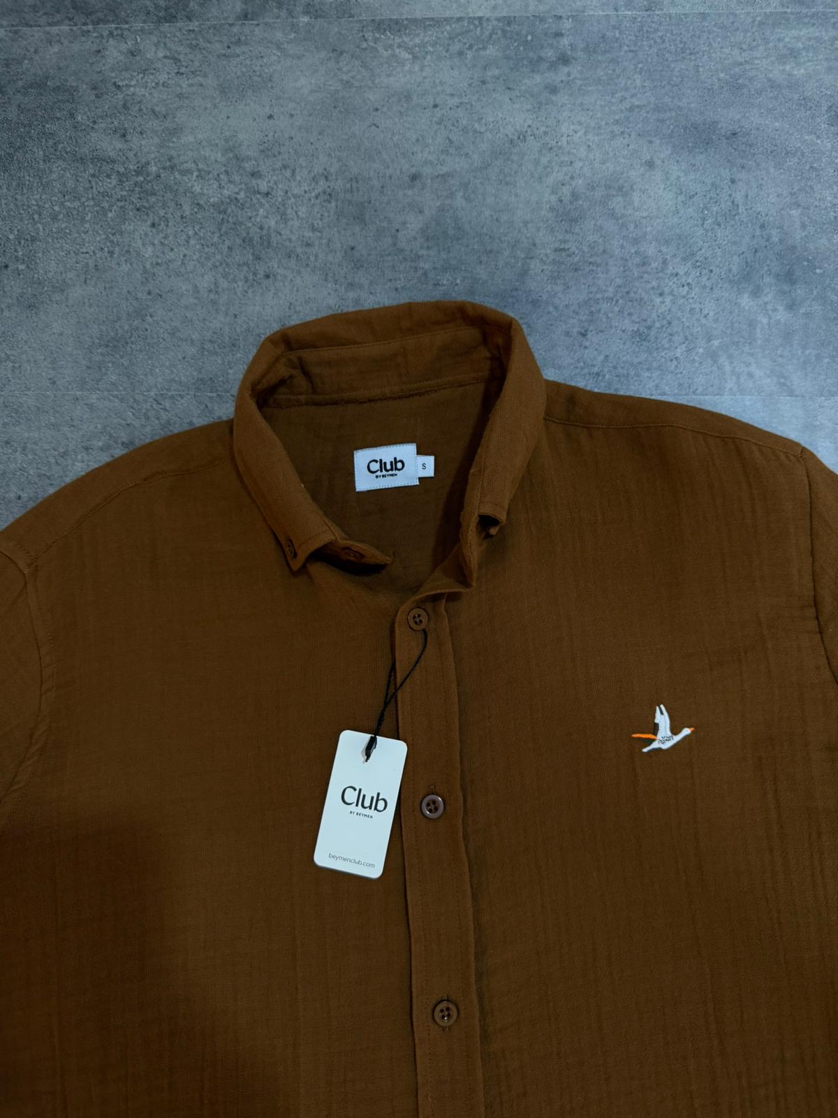 Yeni Sezon Classic Casual Basic Müslin Gömlek