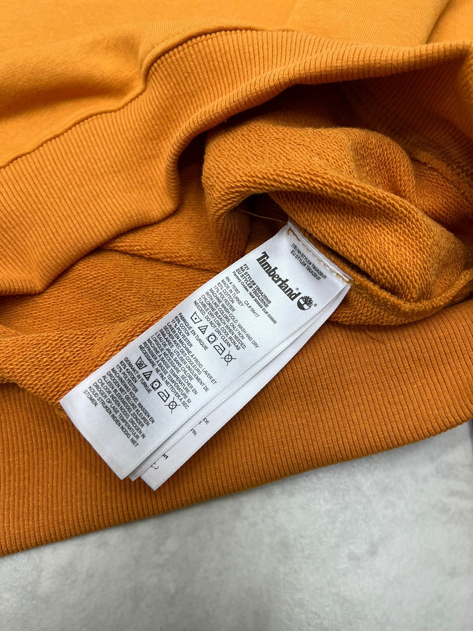 Est.1973 Mid Icon Logo Orange Sweatshirt