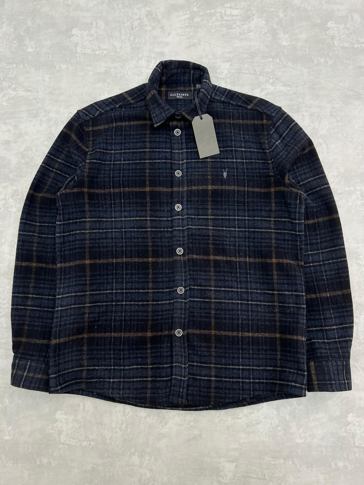 Ekoseli Ceest Basic Classic Navy Blue/Black Oduncu Gömleği 