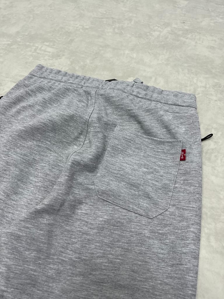 Double Face Gray Nakış Logo Jogger