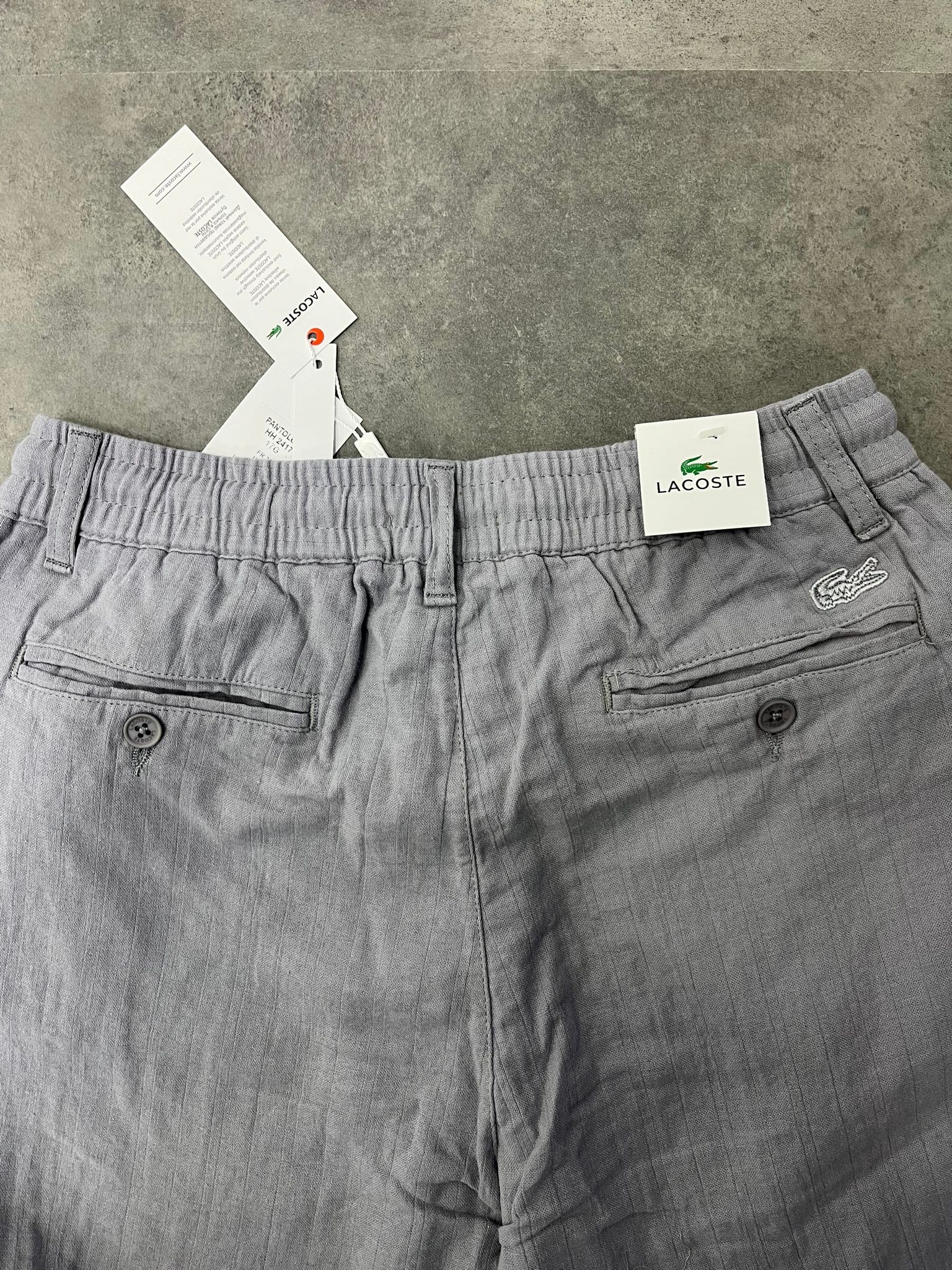 Yeni Sezon Basic Keten Gray Lastikli Pantalon