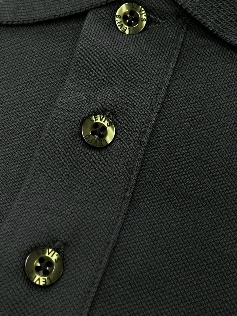 Classic Logo Basic Haki Polo Yaka T-shirt