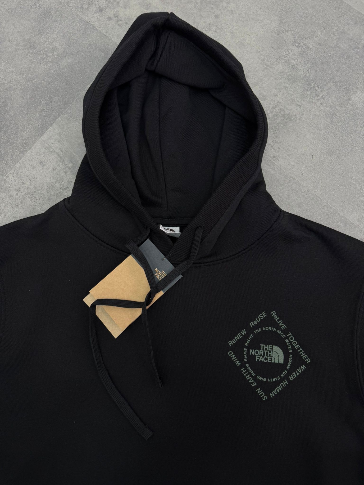 Yeni Sezon ReNEW Back To Print Hoodie