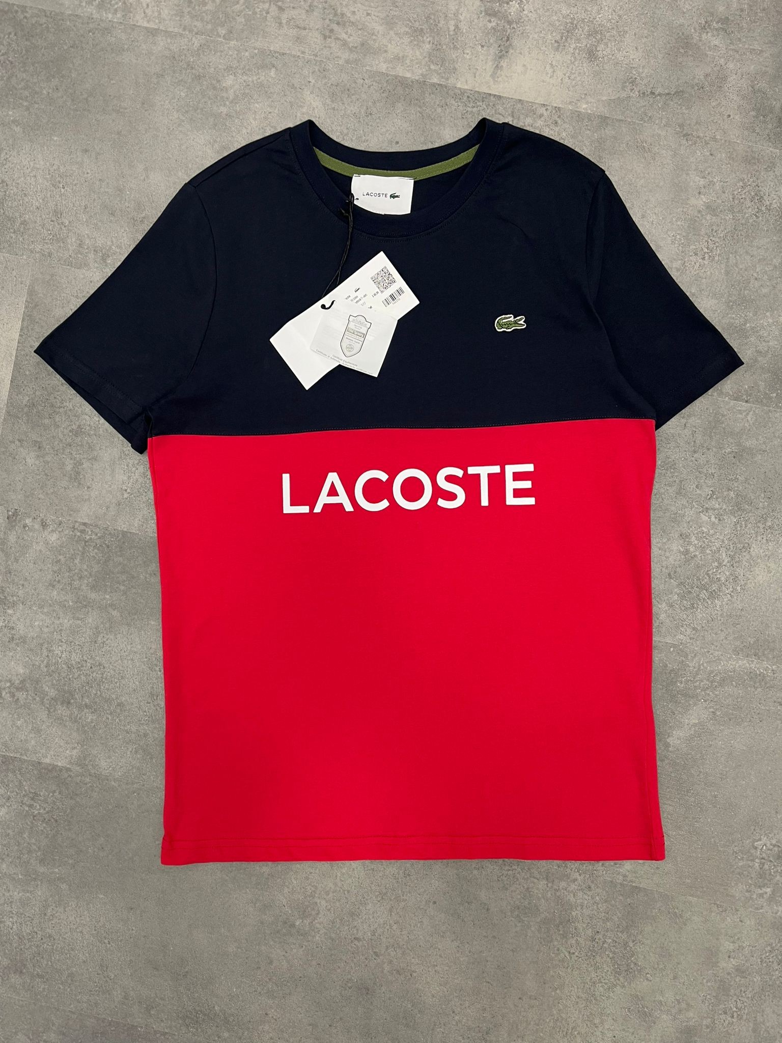 Yeni Sezon Parçalı Lacivert Red Basic Logo T-shirt