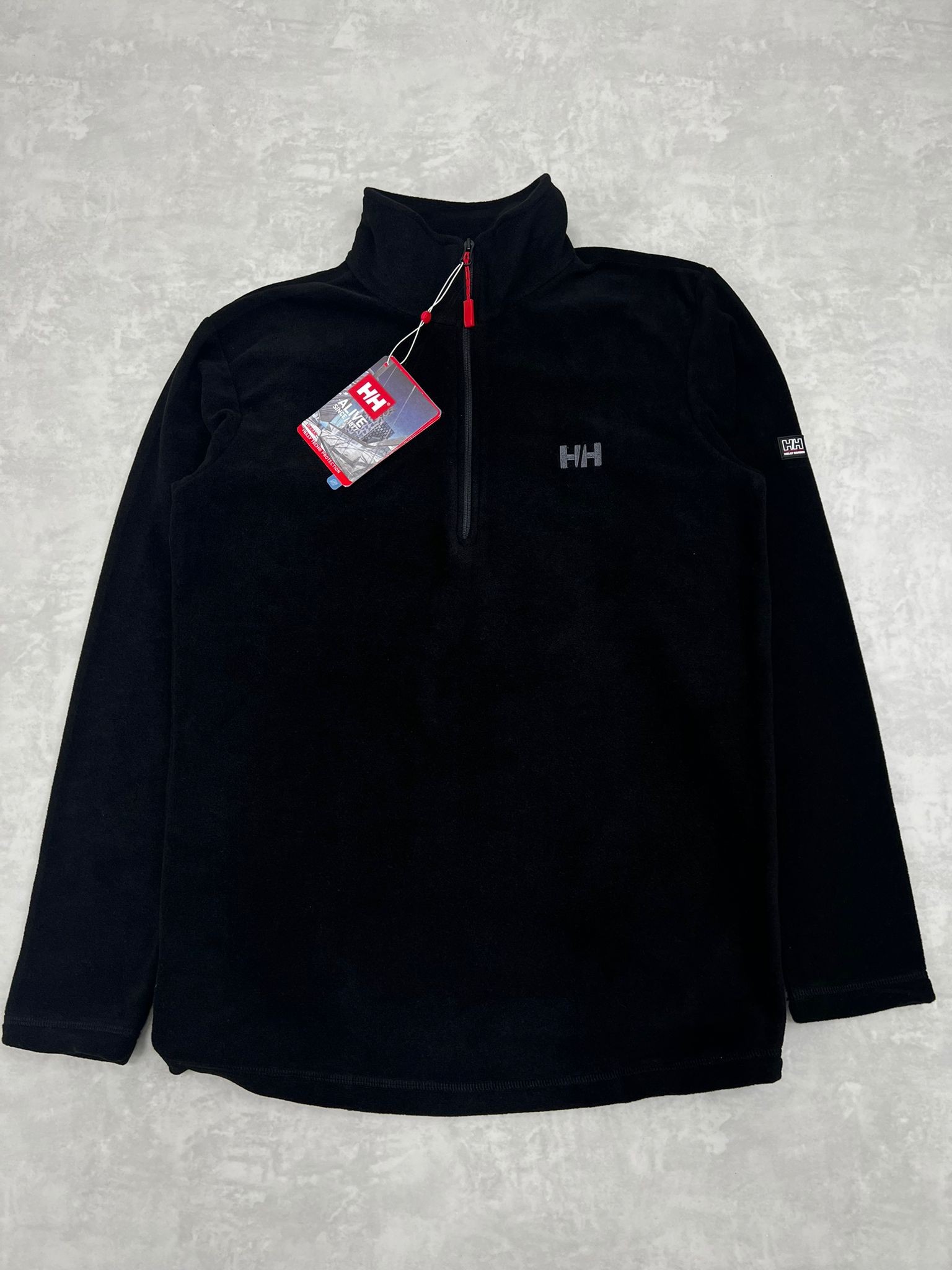 Half Zip Classic Black Polar