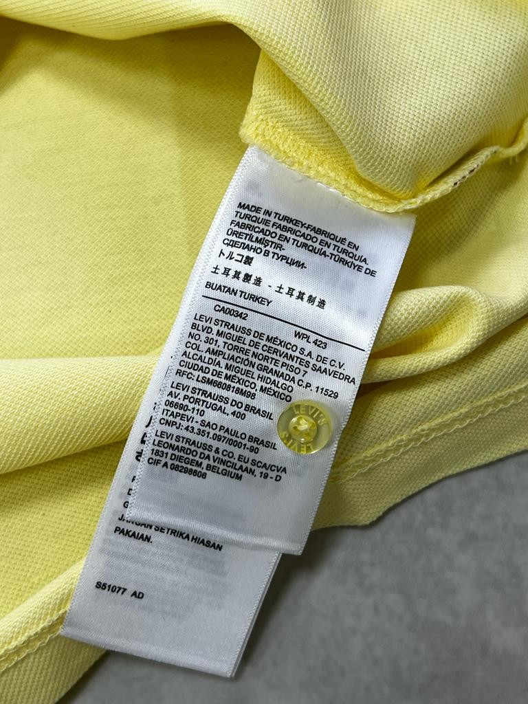 Classic Logo Basic Sarı Polo Yaka T-shirt