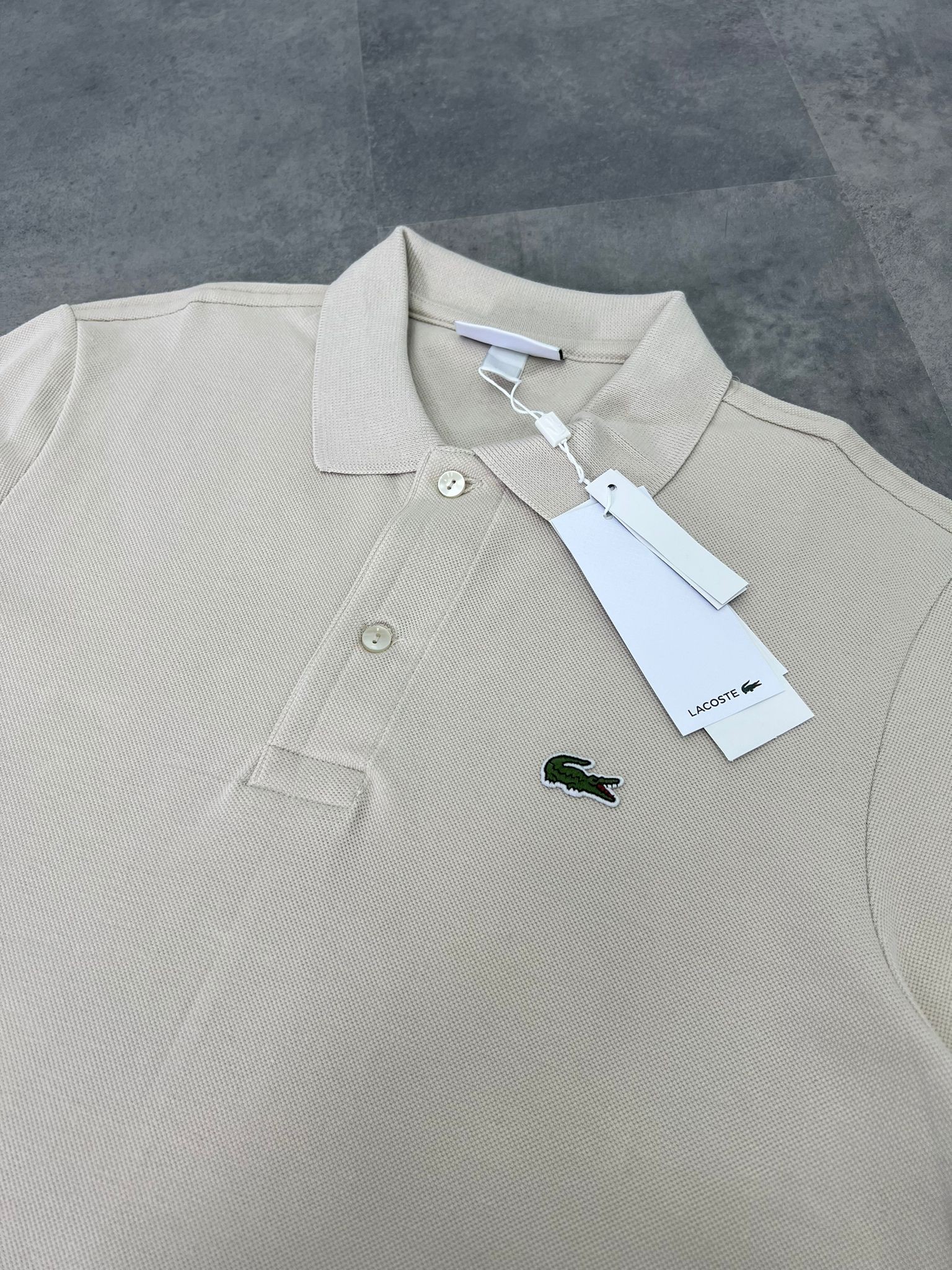 Yeni Sezon  Logo Mini Logo Classic Cream  Polo Yaka