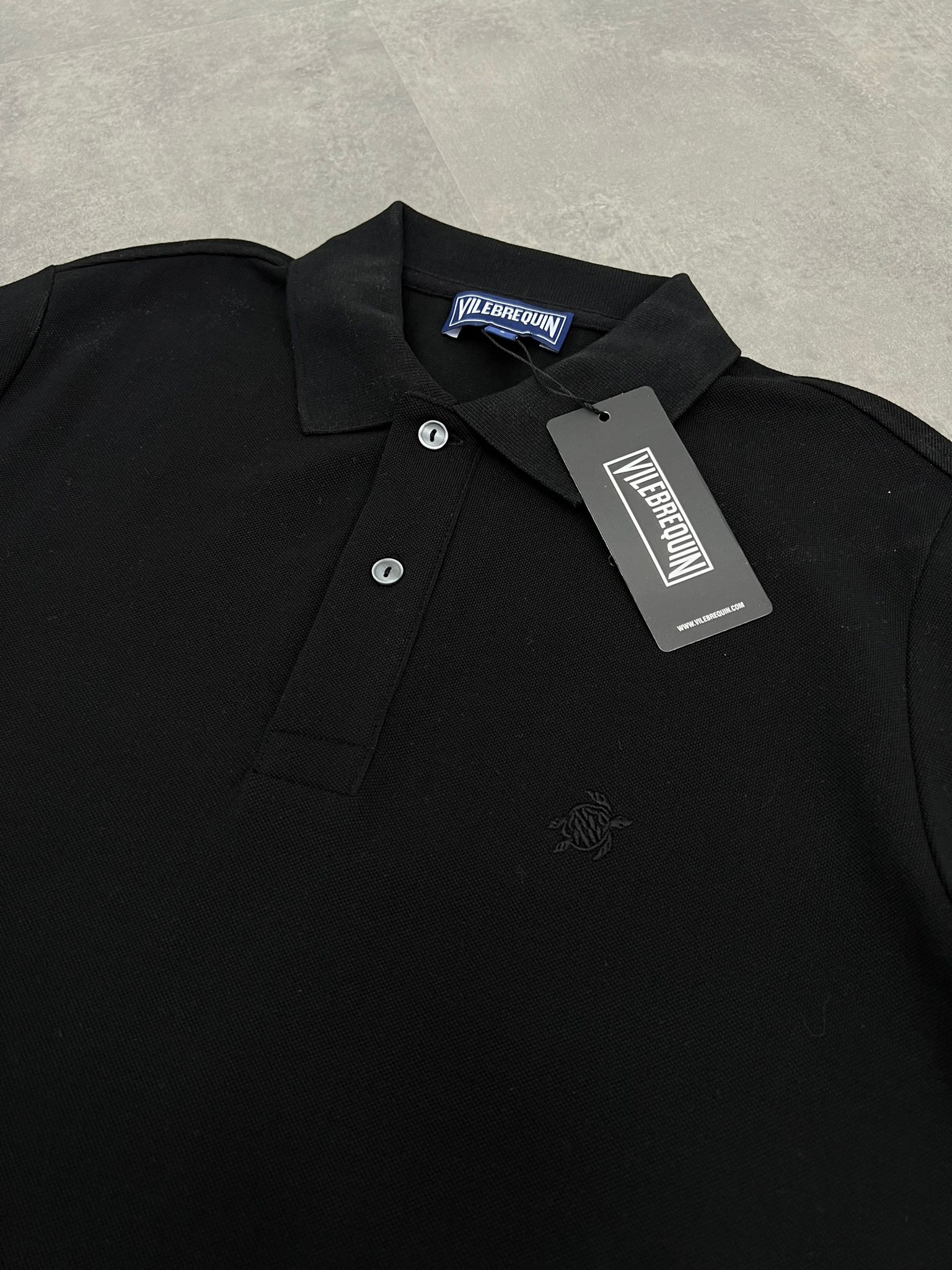 Yeni Sezon Ton To Tone Ocean Black  Polo Yaka