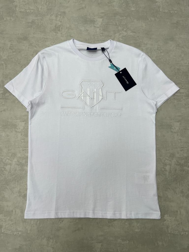 White Full Nakış American Sportswear Icon Mid T-shirt