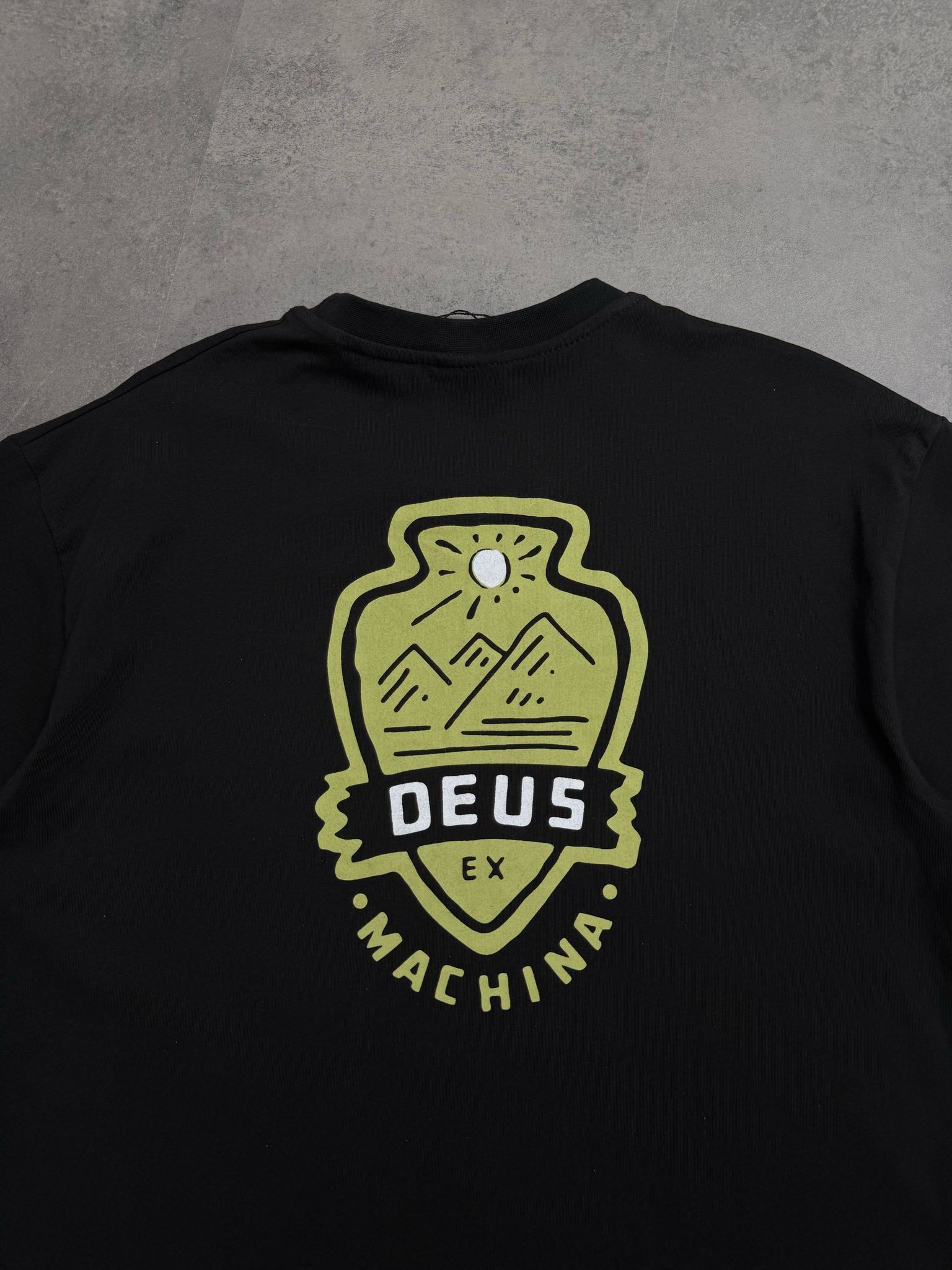 Yeni Sezon Ex Machina Customs Mountain Black T-shirt