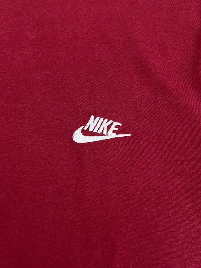 Mini Nakış Logo Bordo T-shirt