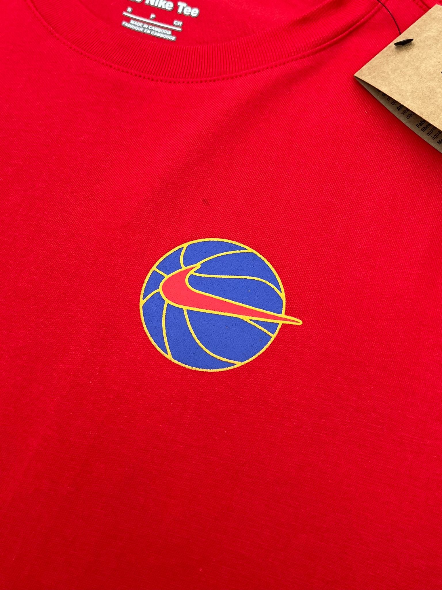Yeni Sezon Back To Print Basketball  Red T-shirt