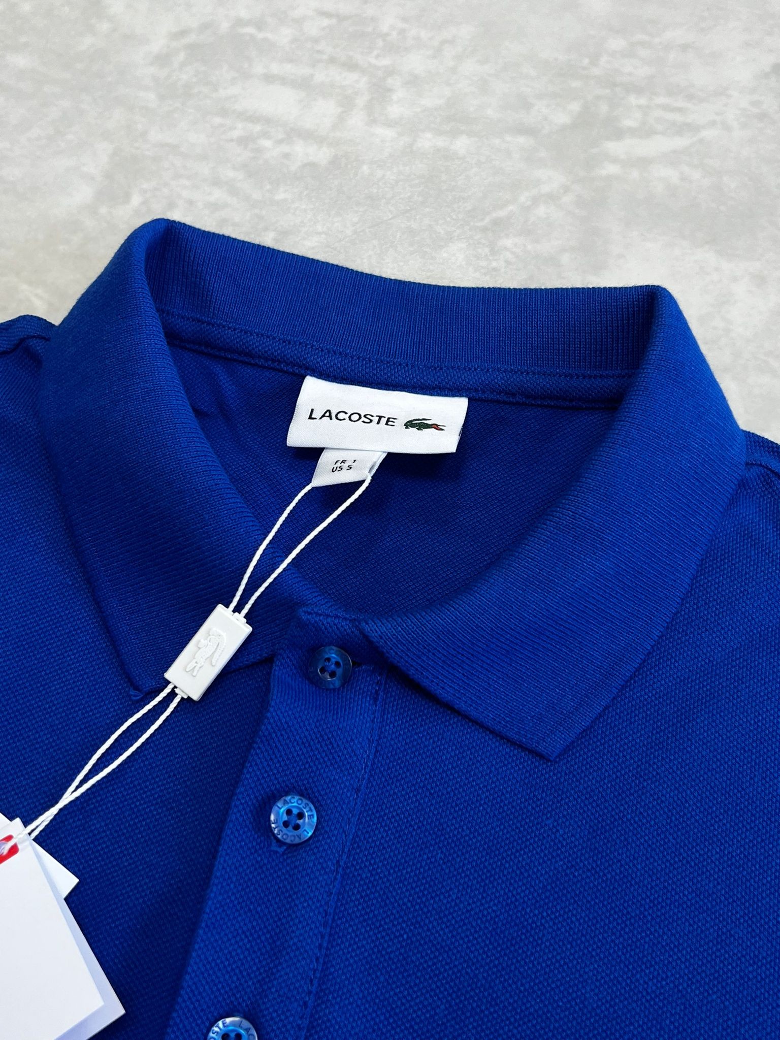 Classic Paris Logo Polo Yaka  Blue T-shirt